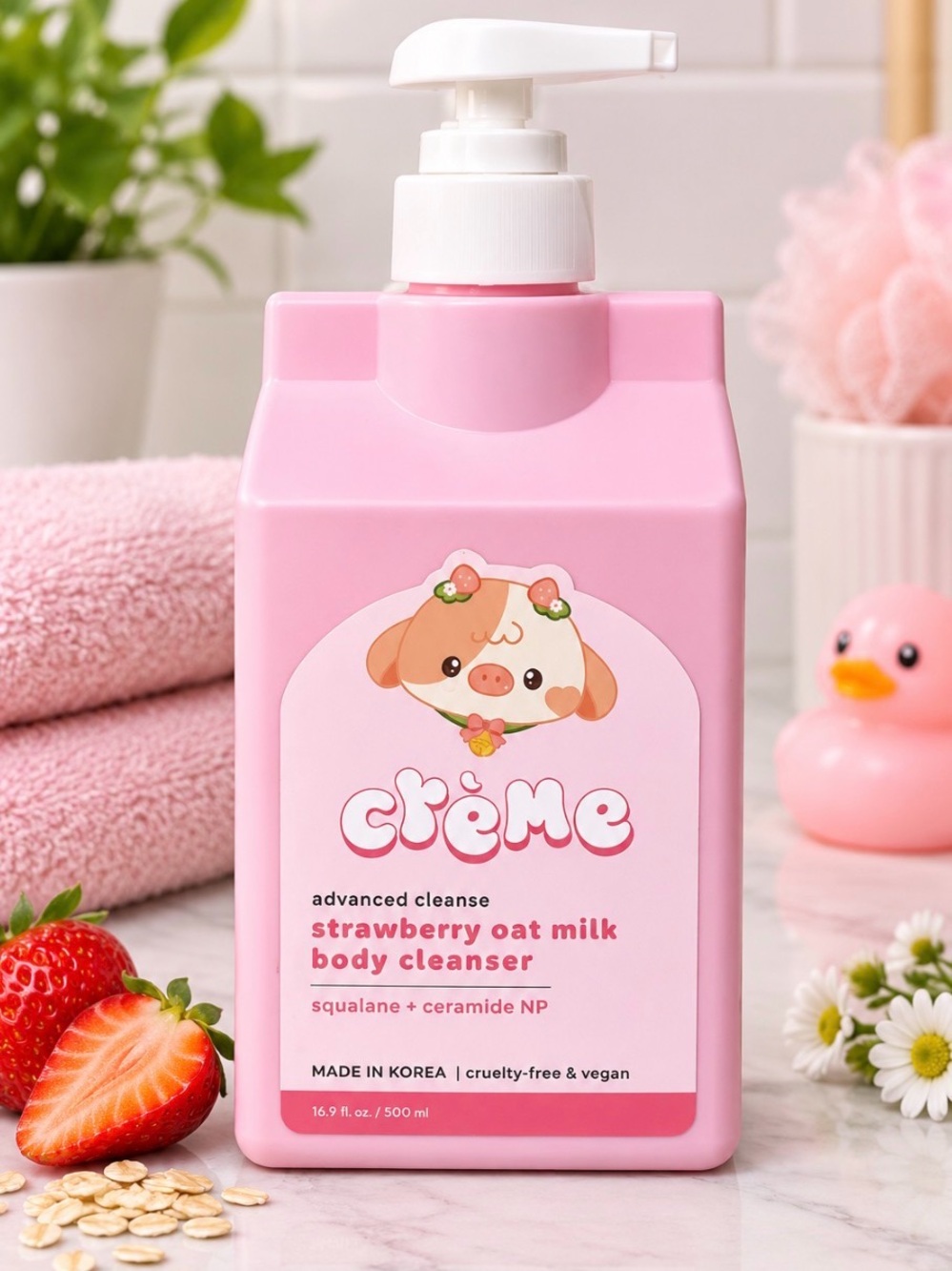 Crème Strawberry Oat Milk Body Cleanser - 16.9 oz